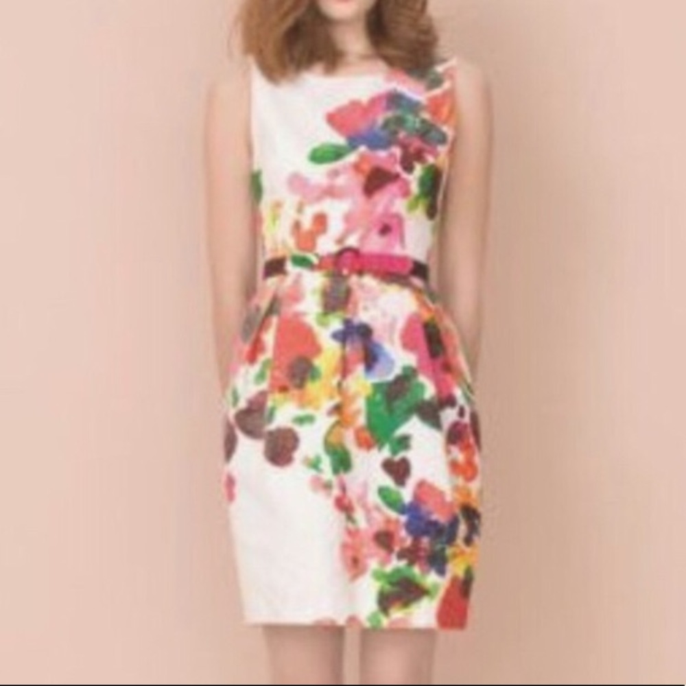 Eliza J Watercolor dress